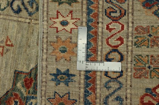 Central medallion detail of New Kazak rug from Pakistan