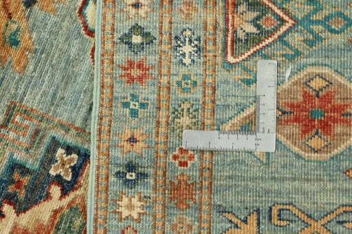 Central medallion detail of New Kazak rug from Pakistan