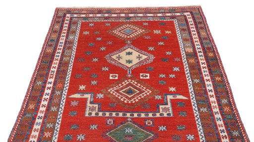 Surface texture of New Sumakh rug with natural Wool and intricate pattern