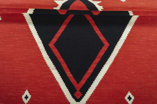 Full view of New Modern Design rug from Turkey, 171 × 126 cm in Red tones