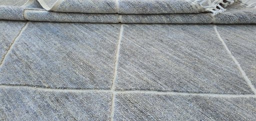 Close-up detail of New Morocco rug from Pakistan showing Wool weave