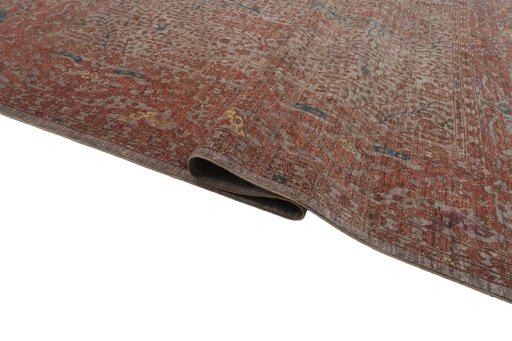 Close-up detail of New Haj-jalili rug from Pakistan showing Wool weave