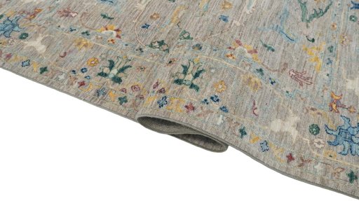 Close-up detail of New Farahan rug from Pakistan showing Wool weave