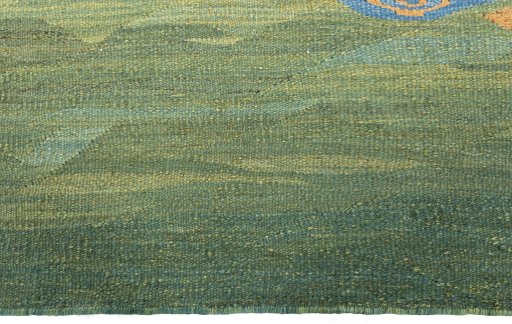 Central medallion detail of New Kilim Dastan rug from Turkey