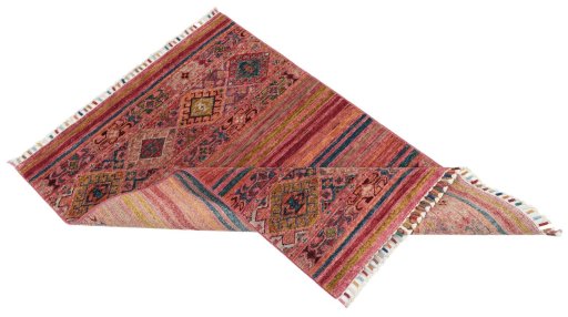 Central medallion detail of New Samarkand rug from Pakistan