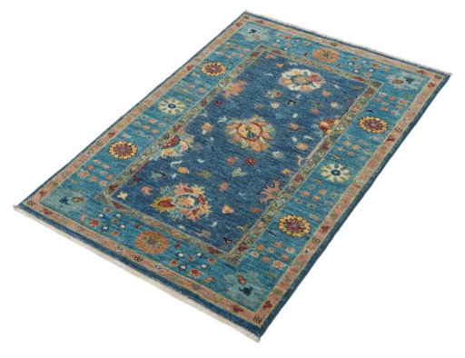 Close-up detail of New Farahan rug from Pakistan showing Wool weave