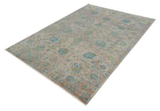 Close-up detail of New Farahan rug from Pakistan showing Wool weave