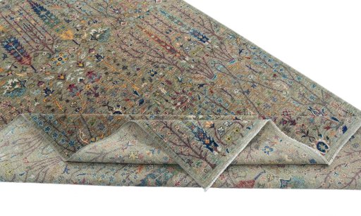 Central medallion detail of New Haj-jalili rug from Pakistan