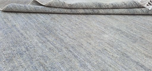 Close-up detail of New Morocco rug from Pakistan showing Wool weave