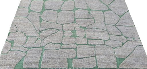 Surface texture of New Morocco rug with natural Wool and intricate pattern