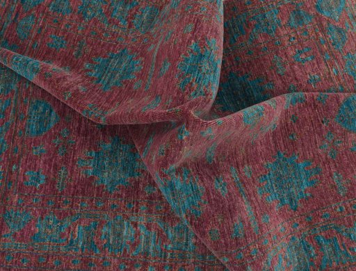 Full view of New Farahan rug from Pakistan, 183 × 127 cm in Red tones