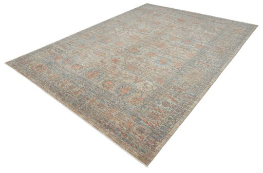 Close-up detail of New Farahan rug from Pakistan showing Wool weave