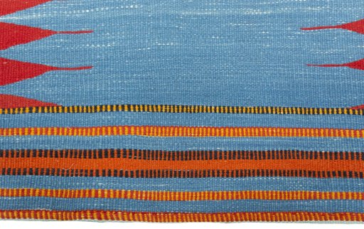 Central medallion detail of New Kilim Sofre rug from Turkey