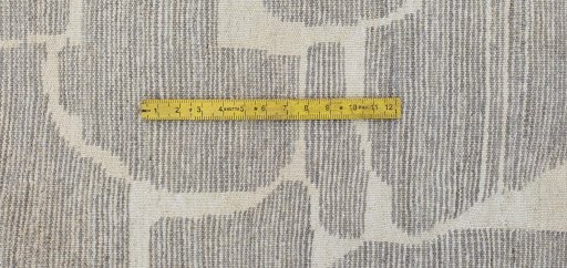 Full view of New Morocco rug from Pakistan, 296 × 205 cm in Gray tones
