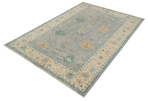Close-up detail of New Farahan rug from Pakistan showing Wool weave