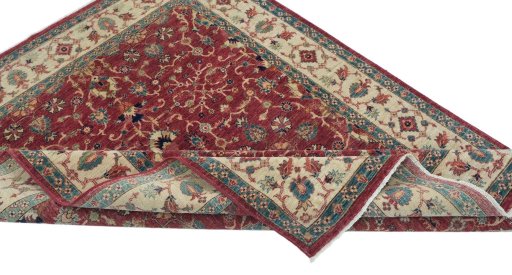 Central medallion detail of New Farahan rug from Pakistan