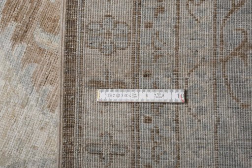 Close-up detail of New Farahan rug from Pakistan showing Wool weave