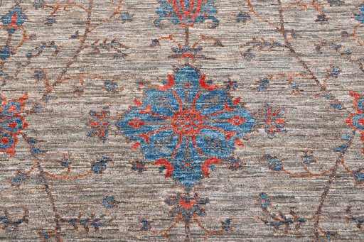 Close-up detail of New Farahan rug from Pakistan showing Wool weave