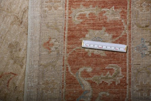 Close-up detail of New Farahan rug from Pakistan showing Wool weave