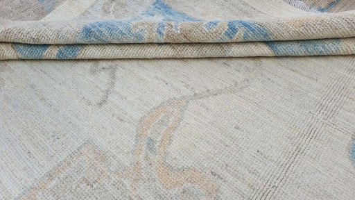 Close-up detail of New Farahan rug from Pakistan showing Wool weave
