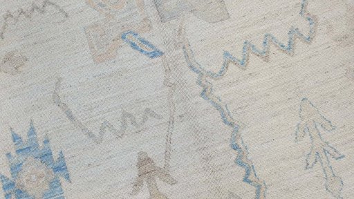 Close-up detail of New Farahan rug from Pakistan showing Wool weave
