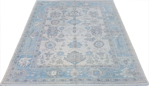 Close-up detail of New Farahan rug from Pakistan showing Wool weave