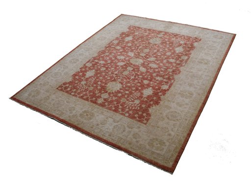 Close-up detail of New Farahan rug from Pakistan showing Wool weave