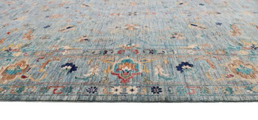 Close-up detail of New Farahan rug from Pakistan showing Wool weave
