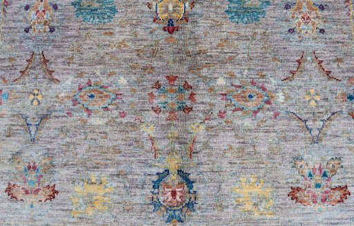Close-up detail of New Farahan rug from Pakistan showing Wool weave