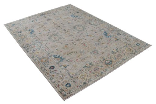 Close-up detail of New Farahan rug from Pakistan showing Wool weave