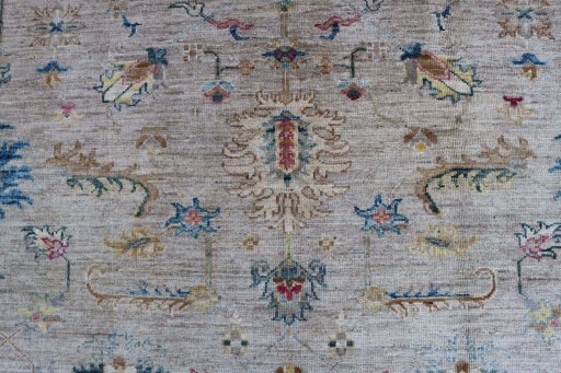 Close-up detail of New Farahan rug from Pakistan showing Wool weave