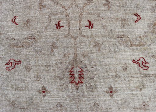 Close-up detail of New Farahan rug from Pakistan showing Wool weave