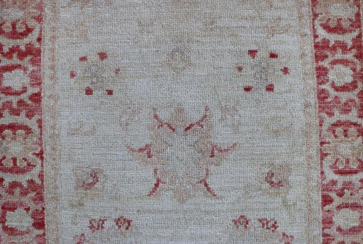 Close-up detail of New Farahan rug from Pakistan showing Wool weave