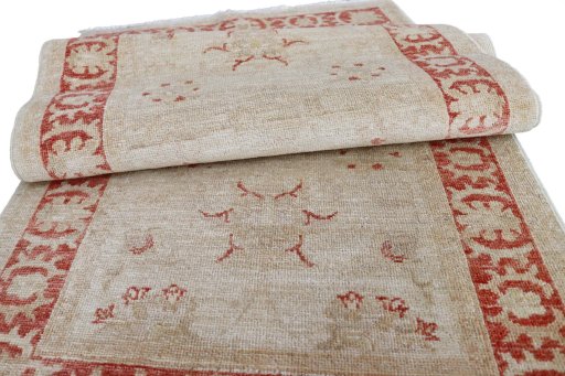 Close-up detail of New Farahan rug from Pakistan showing Wool weave
