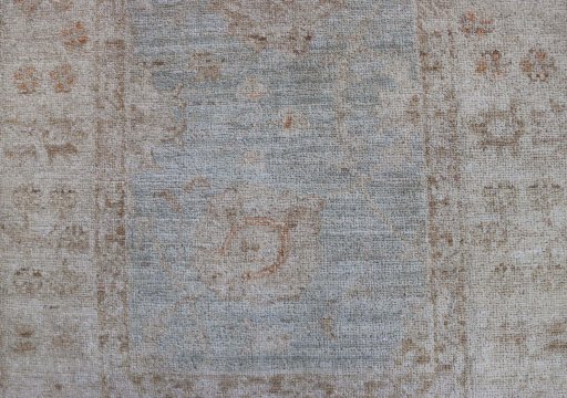 Close-up detail of New Farahan rug from Pakistan showing Wool weave