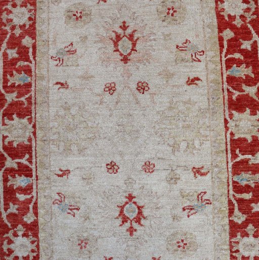 Central medallion detail of New Farahan rug from Pakistan