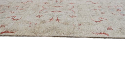 Close-up detail of New Farahan rug from Pakistan showing Wool weave