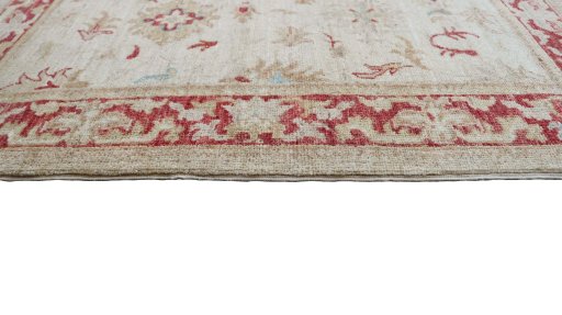 Close-up detail of New Farahan rug from Pakistan showing Wool weave
