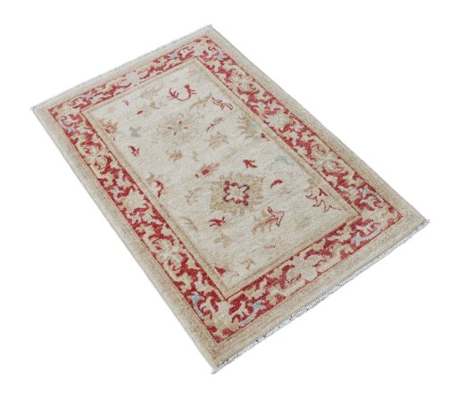 Close-up detail of New Farahan rug from Pakistan showing Wool weave