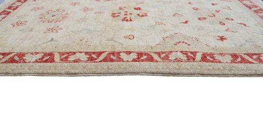 Close-up detail of New Farahan rug from Pakistan showing Wool weave