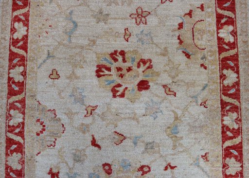 Central medallion detail of New Farahan rug from Pakistan