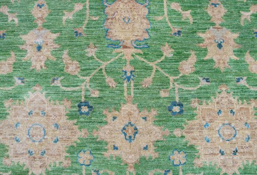 Close-up detail of New Farahan rug from Pakistan showing Wool weave