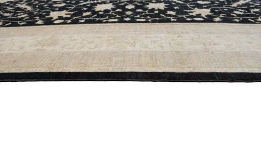 Close-up detail of New Farahan rug from Pakistan showing Wool weave