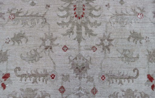 Close-up detail of New Farahan rug from Pakistan showing Wool weave