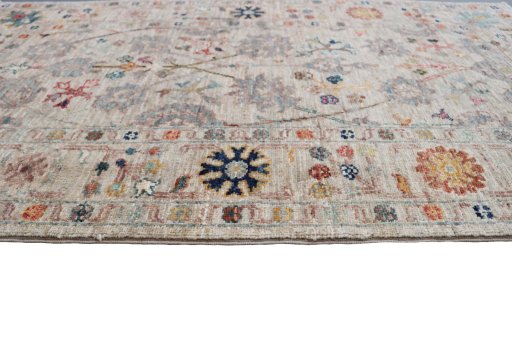 Close-up detail of New Farahan rug from Pakistan showing Wool weave