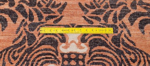 Close-up detail of New Farahan rug from Pakistan showing Wool weave