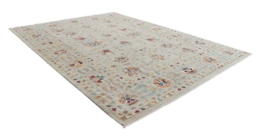 Close-up detail of New Farahan rug from Pakistan showing Wool weave