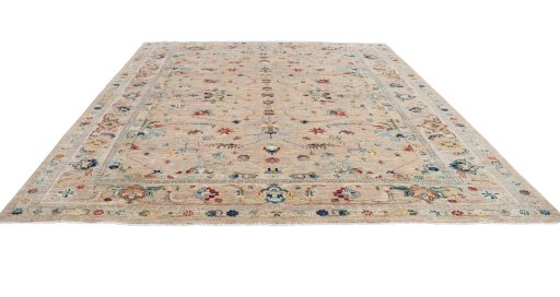 Surface texture of New Farahan rug with natural Wool and intricate pattern