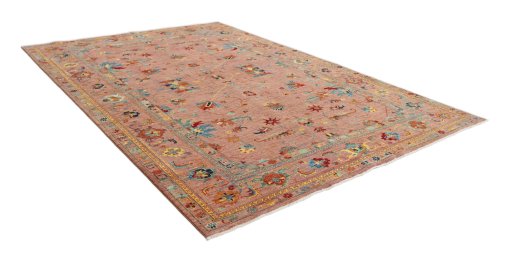 Close-up detail of New Farahan rug from Pakistan showing Wool weave