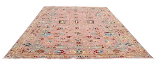 Surface texture of New Farahan rug with natural Wool and intricate pattern